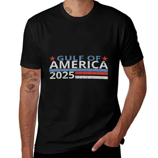 Gulf of USA America Retro Vintage American Flag Men Women Sweatshirt Oversized Silhouette T-Shirt