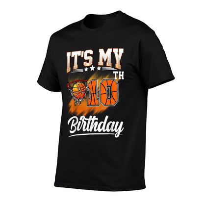 It's My 10th Birthday Basketball Theme 10 Years Old Birthday  Lightweight T-Shirt