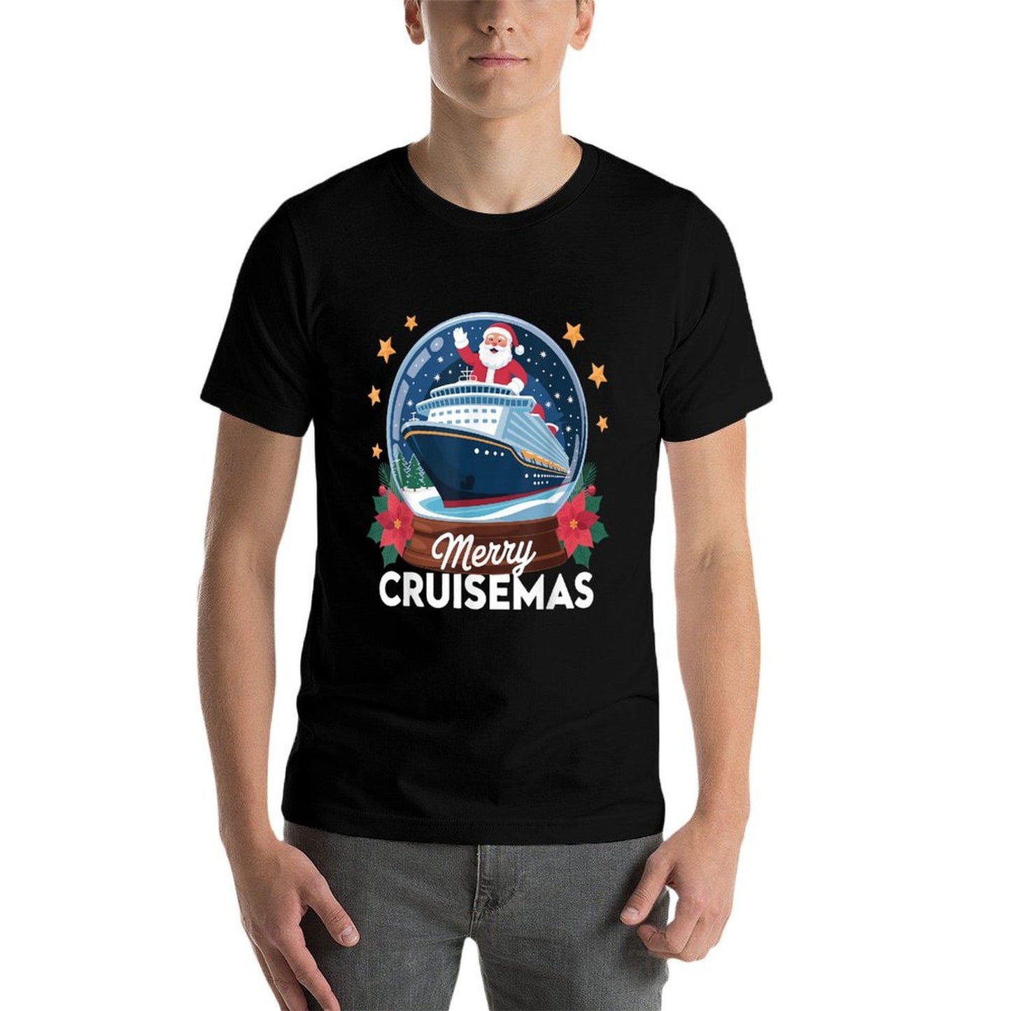 Merry Cruisemas Christmas Family Cruisin Funny Cruise Lover  Wrinkle-resistant T-Shirt