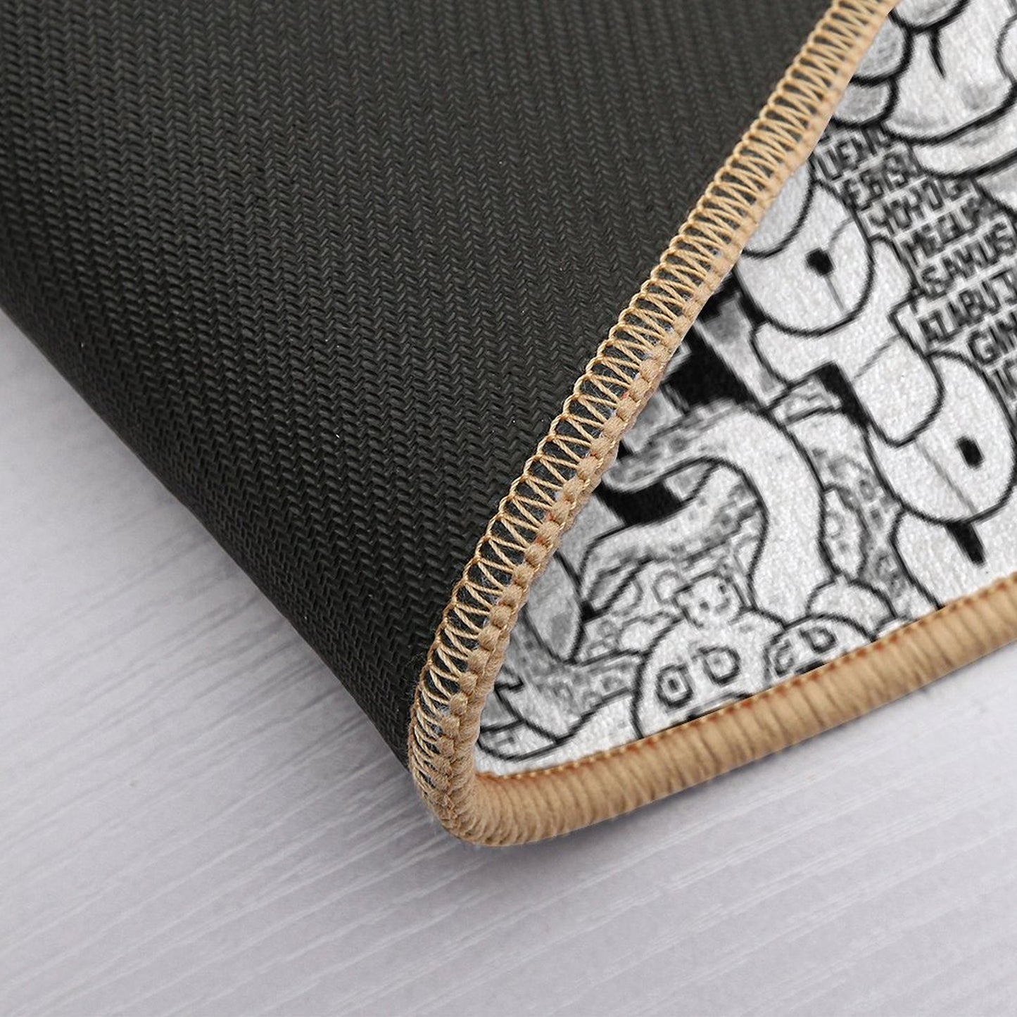 DzyMess No.9 Death & Taxes  Anti-Trip Bath Mat