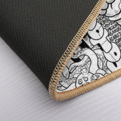 DzyMess No.9 Death & Taxes  Anti-Trip Bath Mat