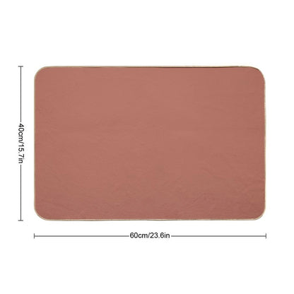 Autumn Terra Cotta Rose  Long-Lasting Bath Mat