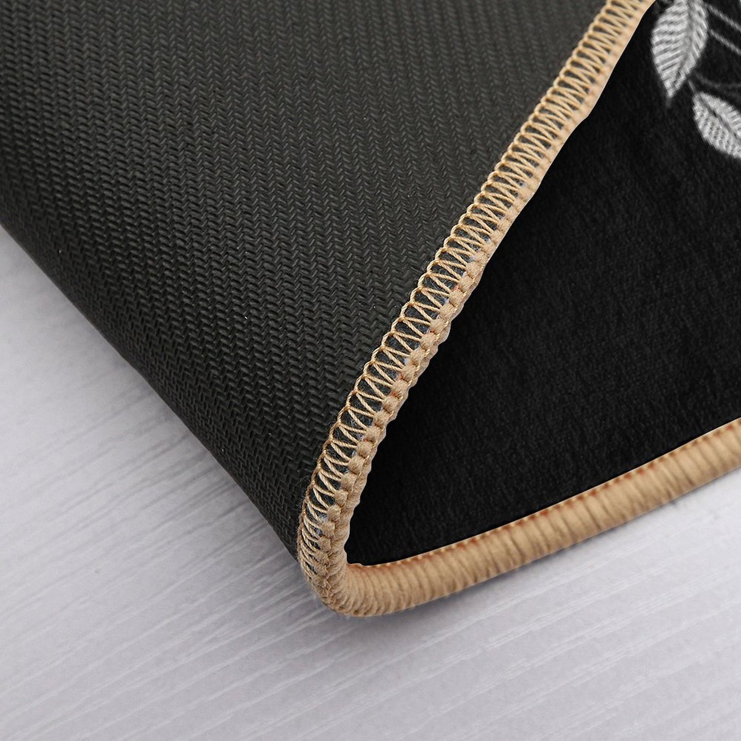 Skull Moth & Flowers • Goth  High-Traffic Bath Mat