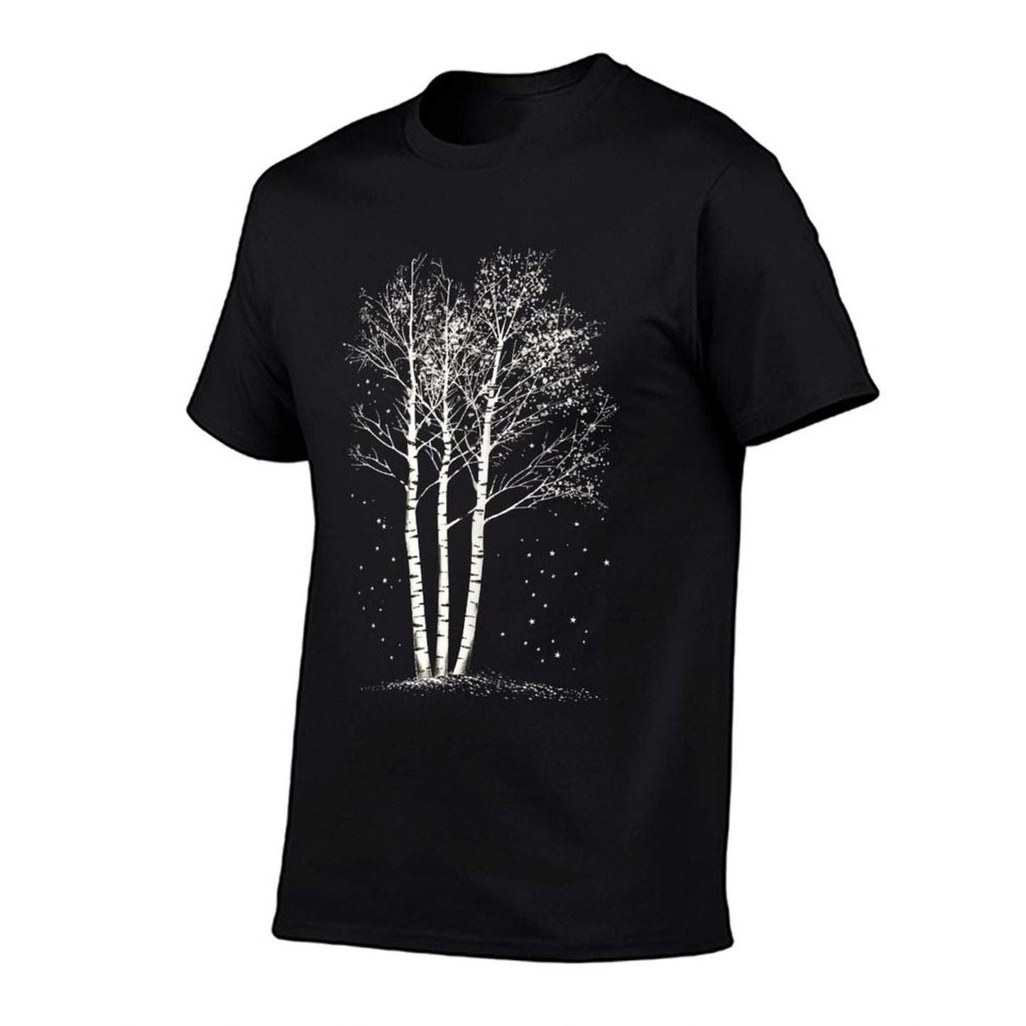 Realistic Forest Birch Tree Twilight Birch Tree  Classic T-Shirt
