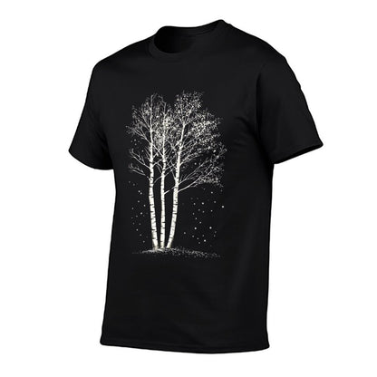 Realistic Forest Birch Tree Twilight Birch Tree  Classic T-Shirt