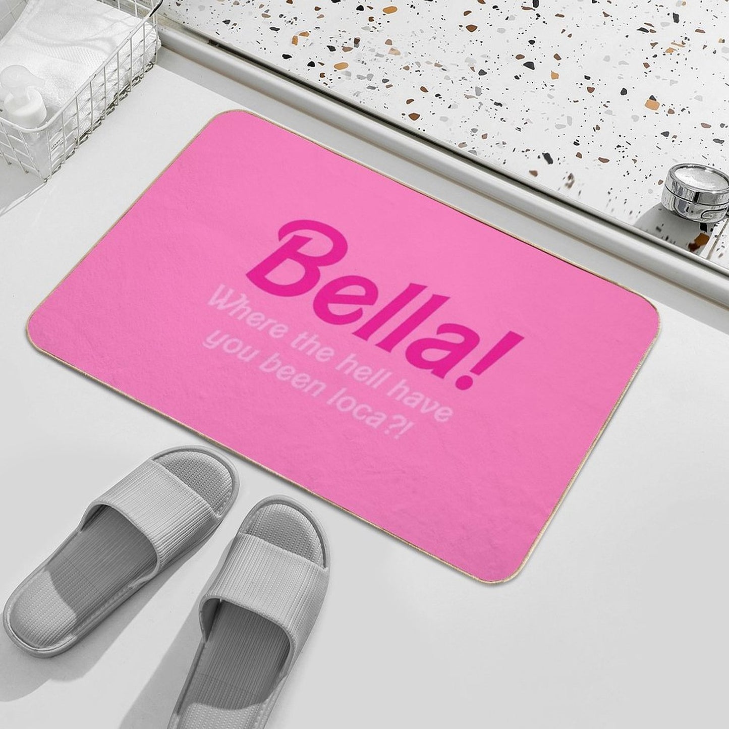 Twilight Bella Where The Hell Have You Been Loca TikTok  Fade-Resistant Bath Mat