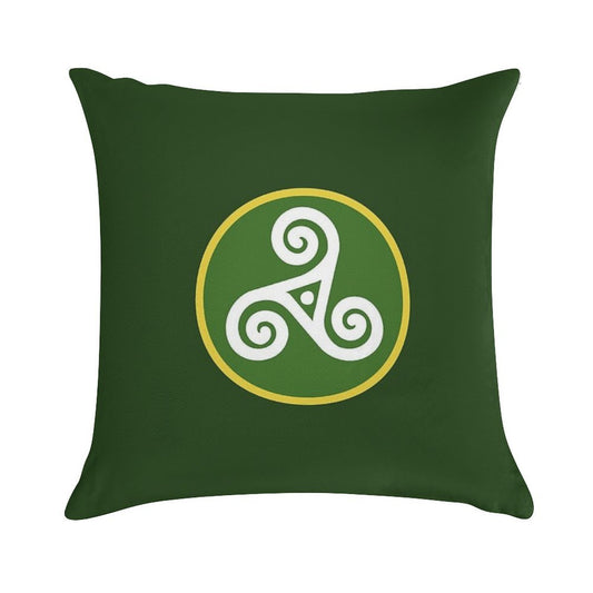 Civilizations Emblems - Celts Soft Short Plush Fabric Throw Pillow