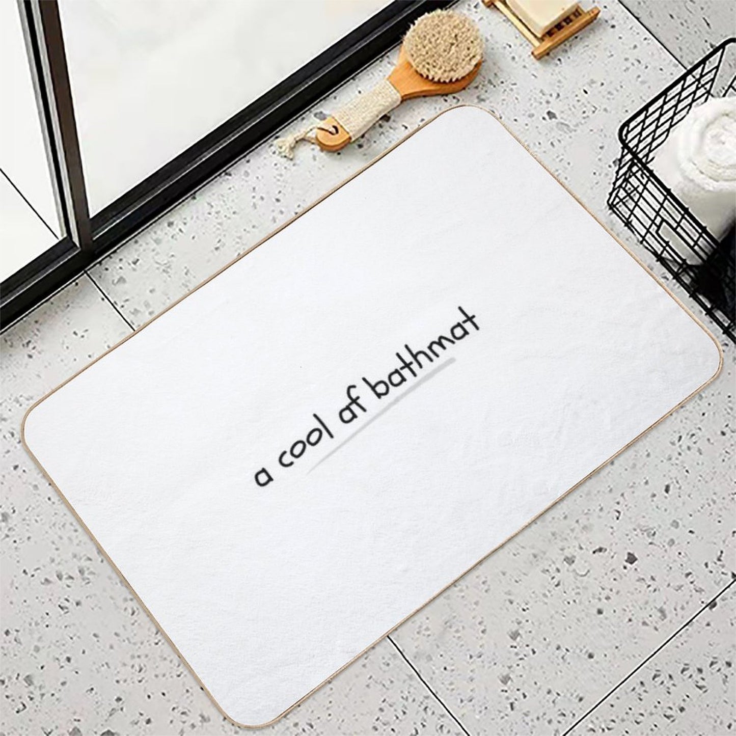 A Cool AF Bathmat  Slip-Resistant Bath Mat