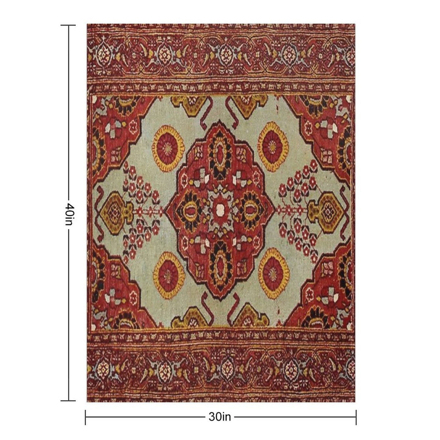 Bohemian Turkish Rug Multi-functional Throw Blanket