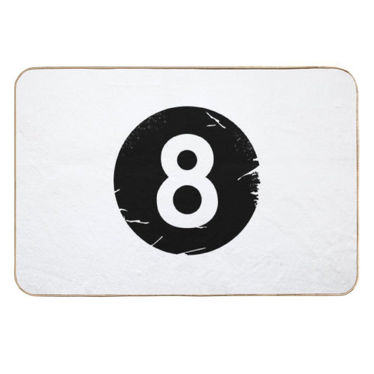 8 BALL BILLIARDS POOL EIGHT-BALL  Pet-Safe Bath Mat