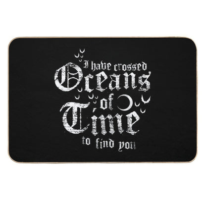 Oceans of Time - Vampire - Vintage Distressed Gothic Horror  Pet-Safe Bath Mat