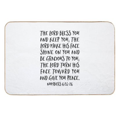 The Lord Bless You And Keep You, Numbers 624-26, Scripture Art  High-Traffic Bath Mat