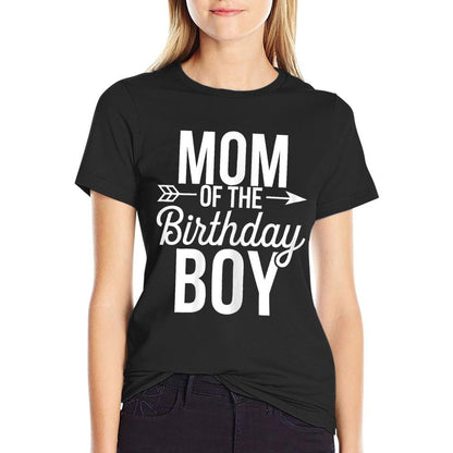 Mom Of The Birthday Boy Women Birthday Boy Mom  Eco-friendly Material T-Shirt