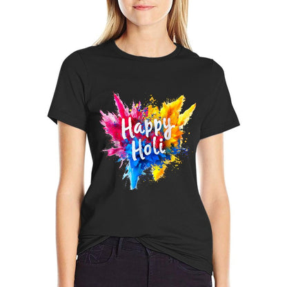 Happy Holi For Women Men Kids Color India Hindu Gifts  Relaxed-fit T-Shirt