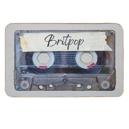 Best of Britpop Music Songs Style Cassette Old School  Easy Maintenance Bath Mat