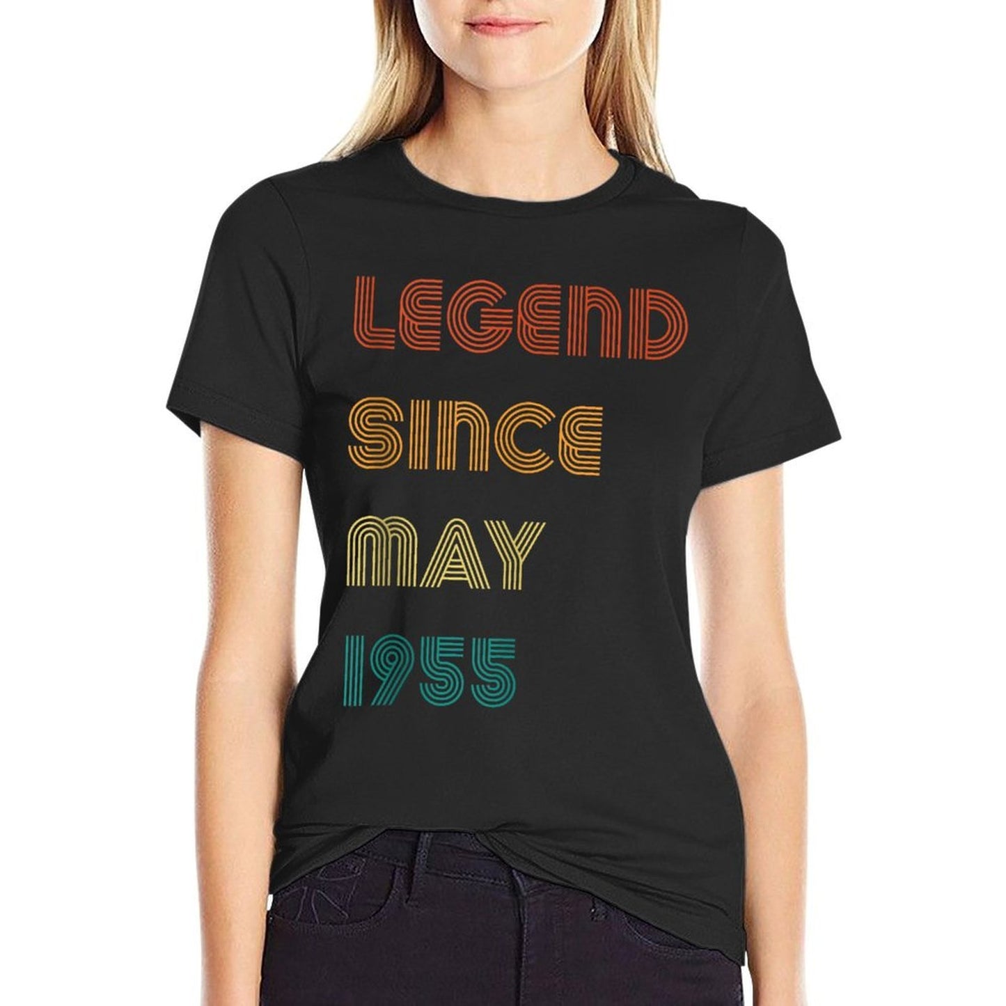 Legend Since May 1955 Retro 70th Birthday  Slim-fit Cut T-Shirt
