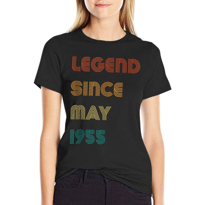 Legend Since May 1955 Retro 70th Birthday  Slim-fit Cut T-Shirt