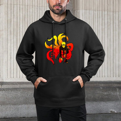Naruto Shippuden Naruto And 9 Tails Versatile Streetwear Hoodie
