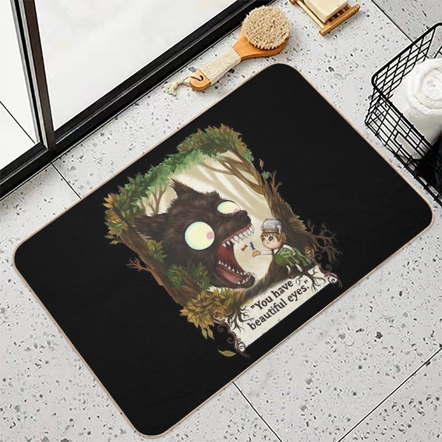 You Have Beautiful Eyes - over The Garden Wall  Rapid-Drying Bath Mat