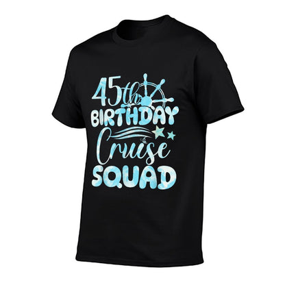 45th Birthday Cruise Squad 45 Year Old Cruising 45th BDay  Vintage-inspired T-Shirt