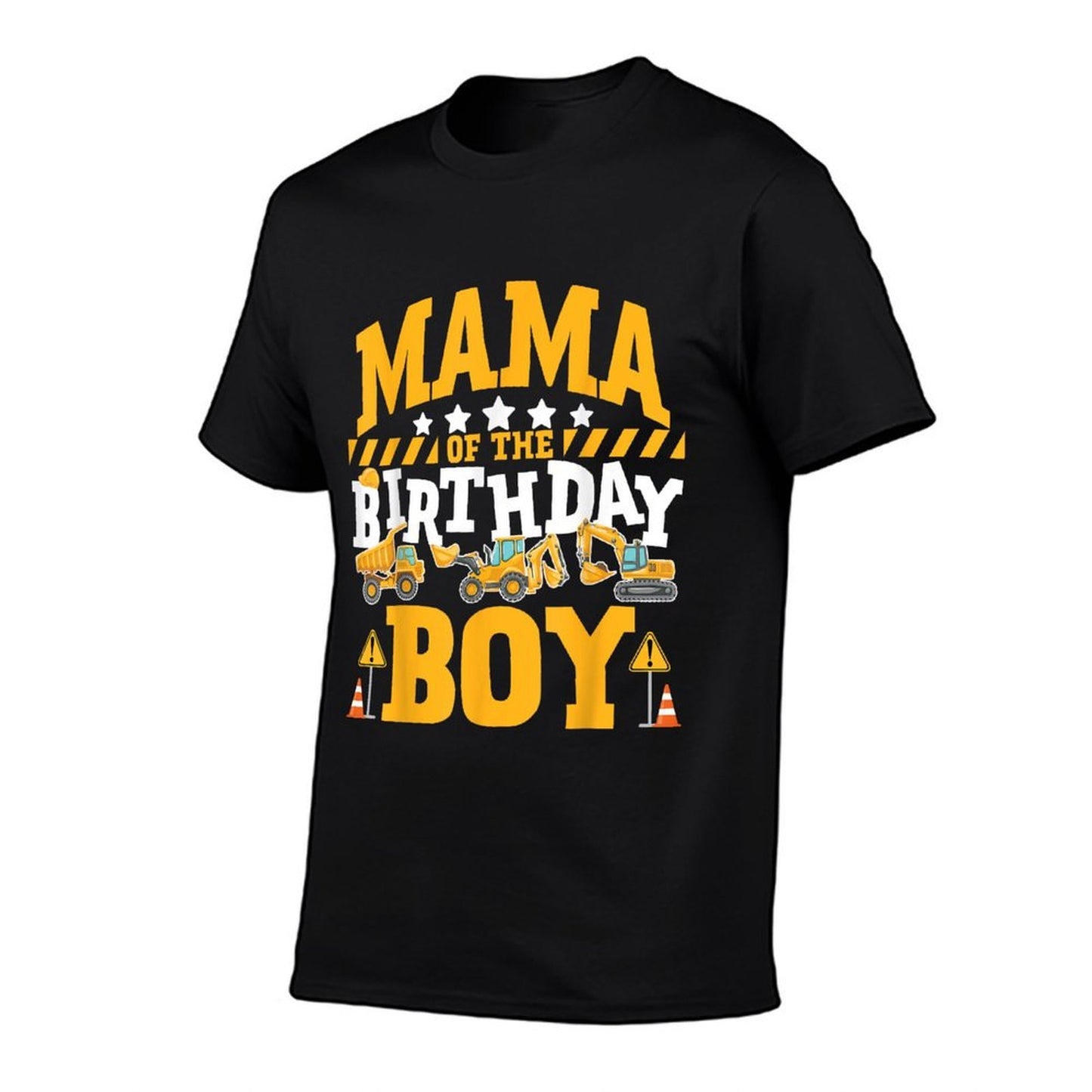 Mama of The Birthday Boy Excavator Construction Truck  Durable T-Shirt