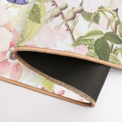 Vintage Summer Rose Garden- Blush Botanical Garden Nightgarden  Eco-Friendly Bath Mat