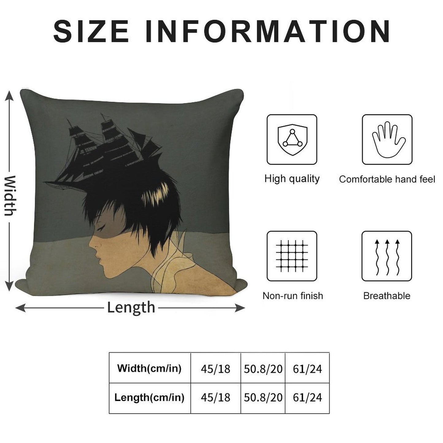 We Belong in The Sea Soft Decorative Cover Throw Pillow