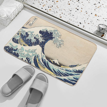 Great Wave of Kanagawa  Pet-Safe Bath Mat