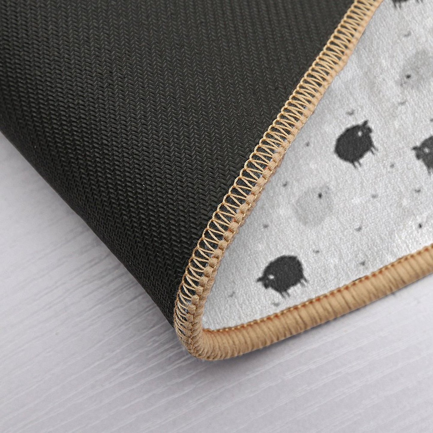 Сount Sheeps Away Pattern  Toxin-Free Bath Mat