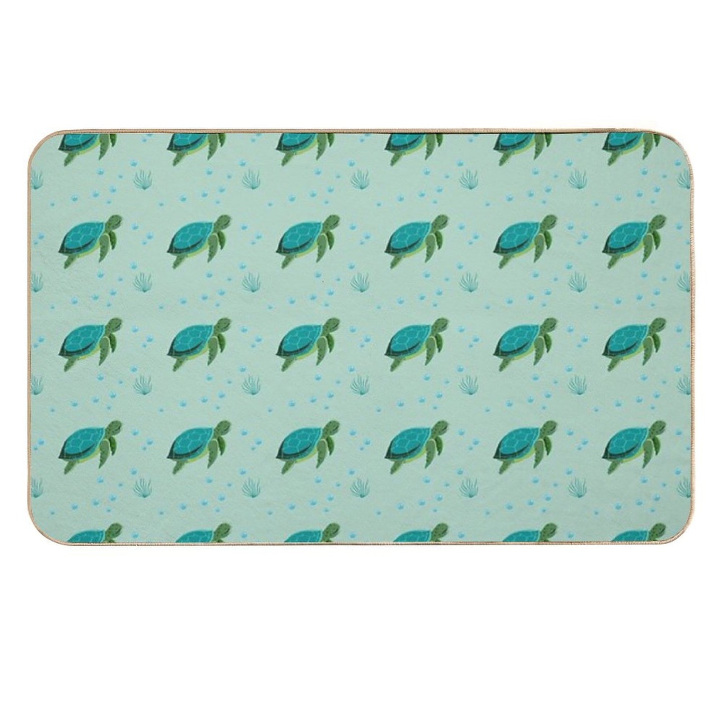 Ocean Sea Turtle  Dirt-Trapping Bath Mat