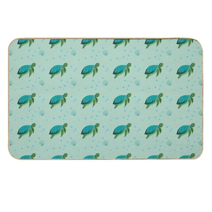 Ocean Sea Turtle  Dirt-Trapping Bath Mat