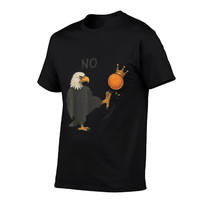 Funny No Kings In America Men Women  High-quality Stitching T-Shirt