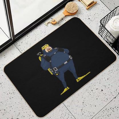 Dave The Diver Laugh  Anti-Trip Bath Mat