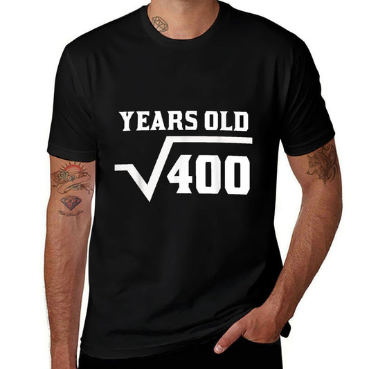 20 Years Old Square Root Funny 20th Birthday  Eco-friendly Material T-Shirt