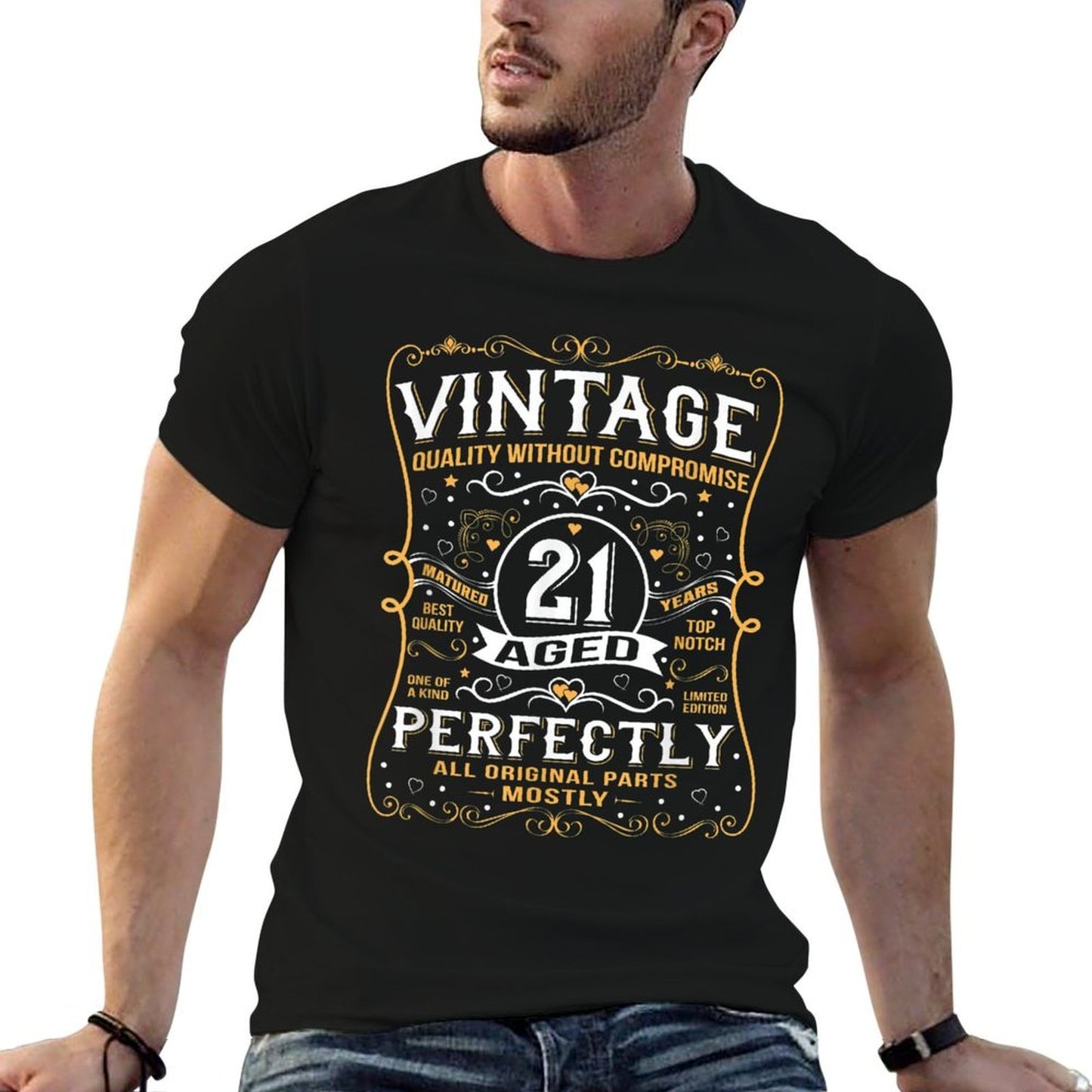 21 Year Old Gifts Vintage Born In 2000 Classic 21st Birthday  Graphic-printed T-Shirt