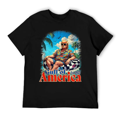 Funny Trump Gulf Of Us America 2025 Vintage Trump Graphic-printed T-Shirt