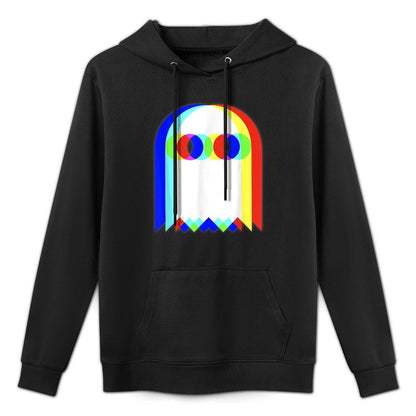 Threadrock Vaporwave Psychedelic Ghost Retro Halloween Techno EDM Unisex Adults Kids Customizable Surface Hoodie