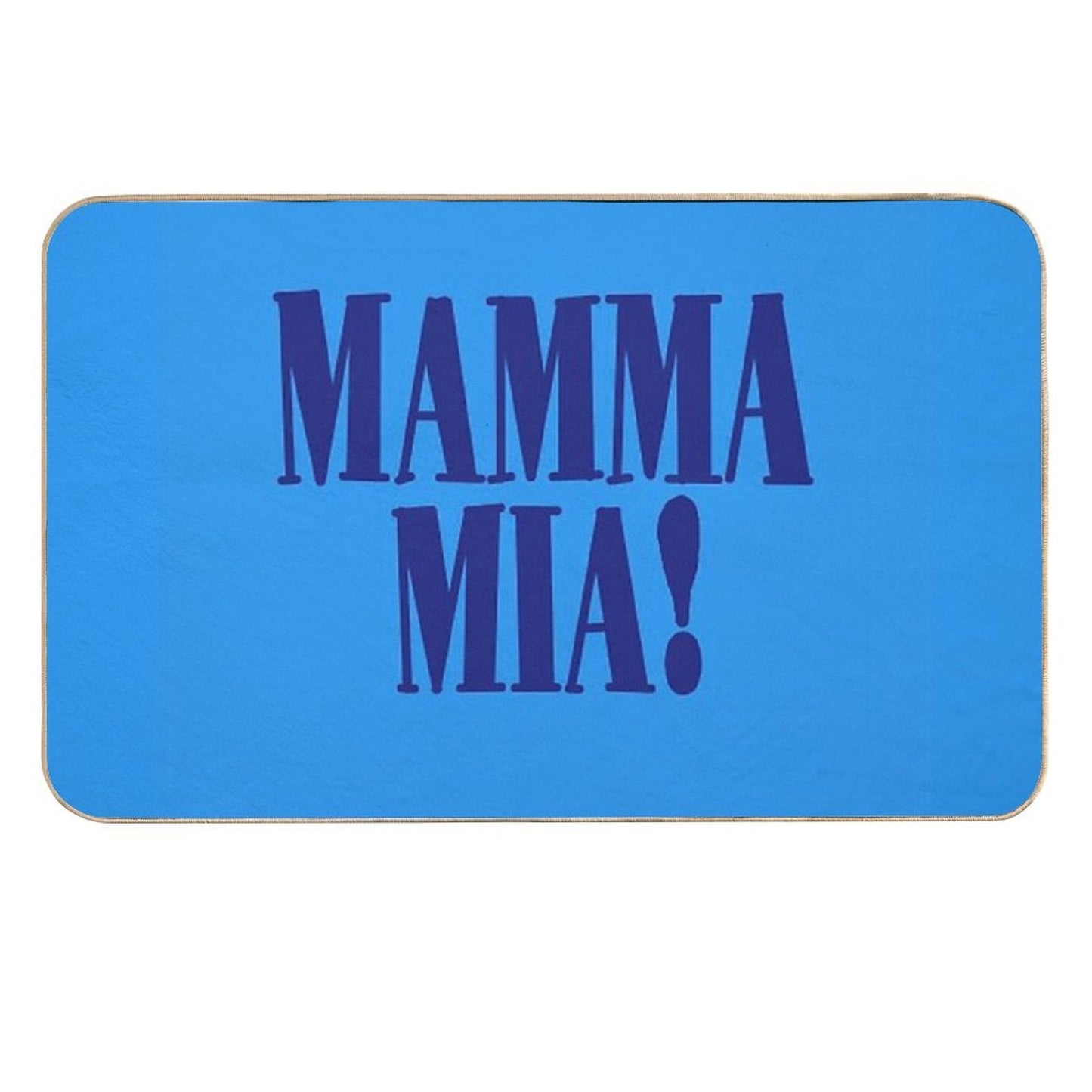 Mamma Mia Sticker  Slip-Resistant Bath Mat