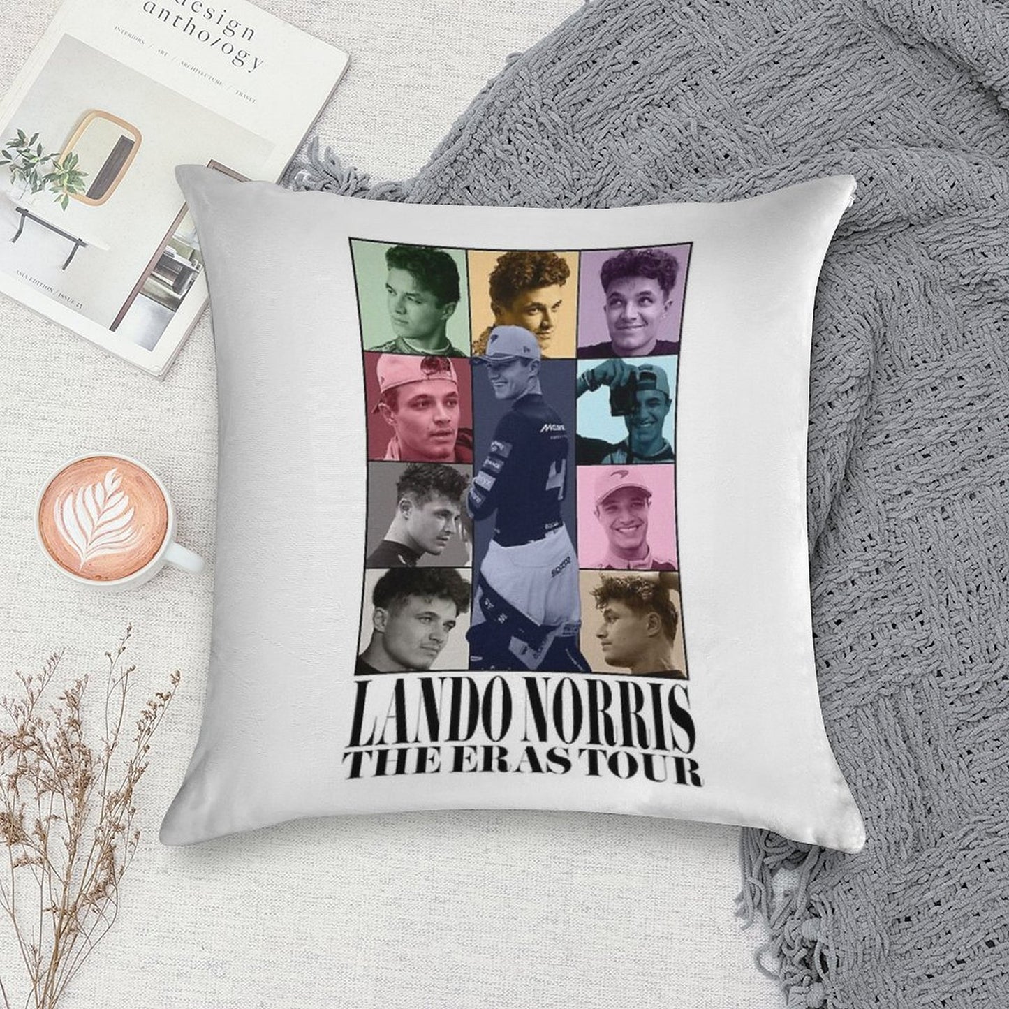 Lando Norris  The Eras Tour Soft Multiple Sizes Throw Pillow