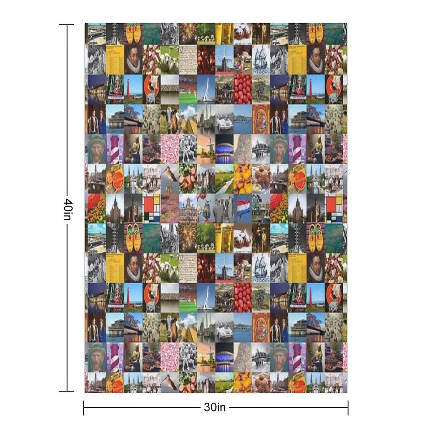 Typical Netherlands Collage of History And Holland Versatility Throw Blanket