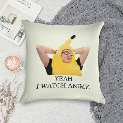 Copy of Discord Moderator - Yeah I Watch Anime Soft Style Accent Throw Pillow