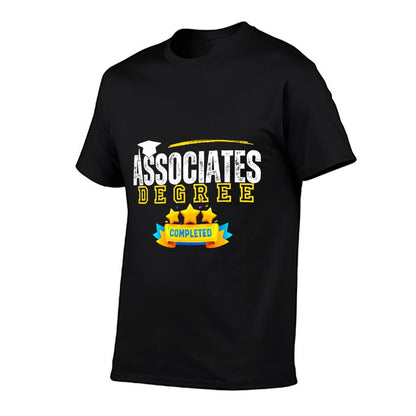 Associates Degree Graduation Senior Celebration Grad Party  Summer-ready Fabric T-Shirt