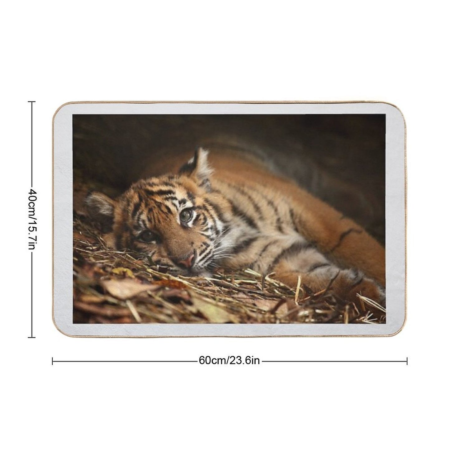 Baby Tiger - Model  Repositionable Bath Mat