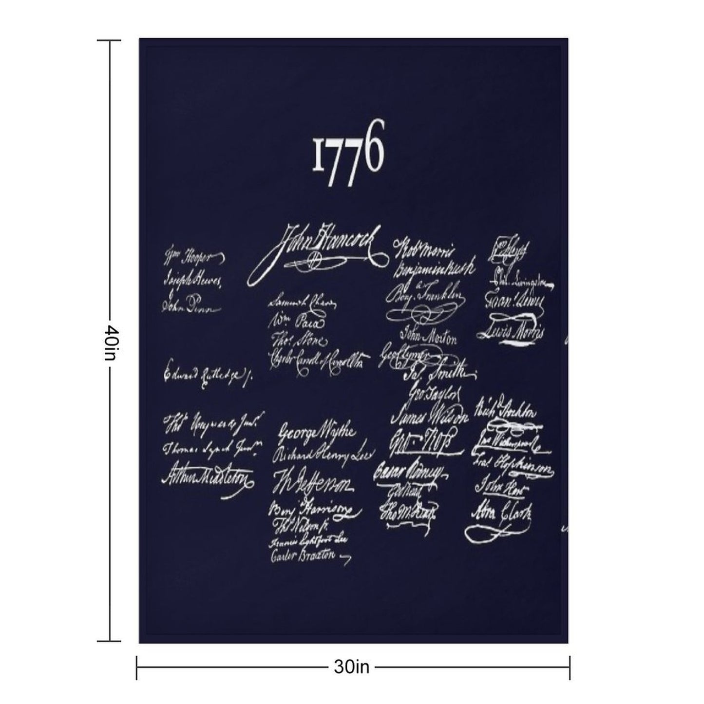 Signers of The Declaration of Independence 1776 Anti-pilling Throw Blanket