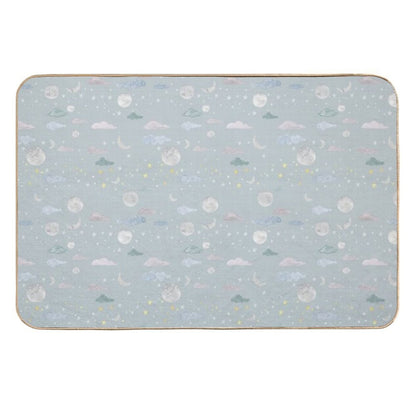 Sparkle - Light Blue Durable Bath Mat