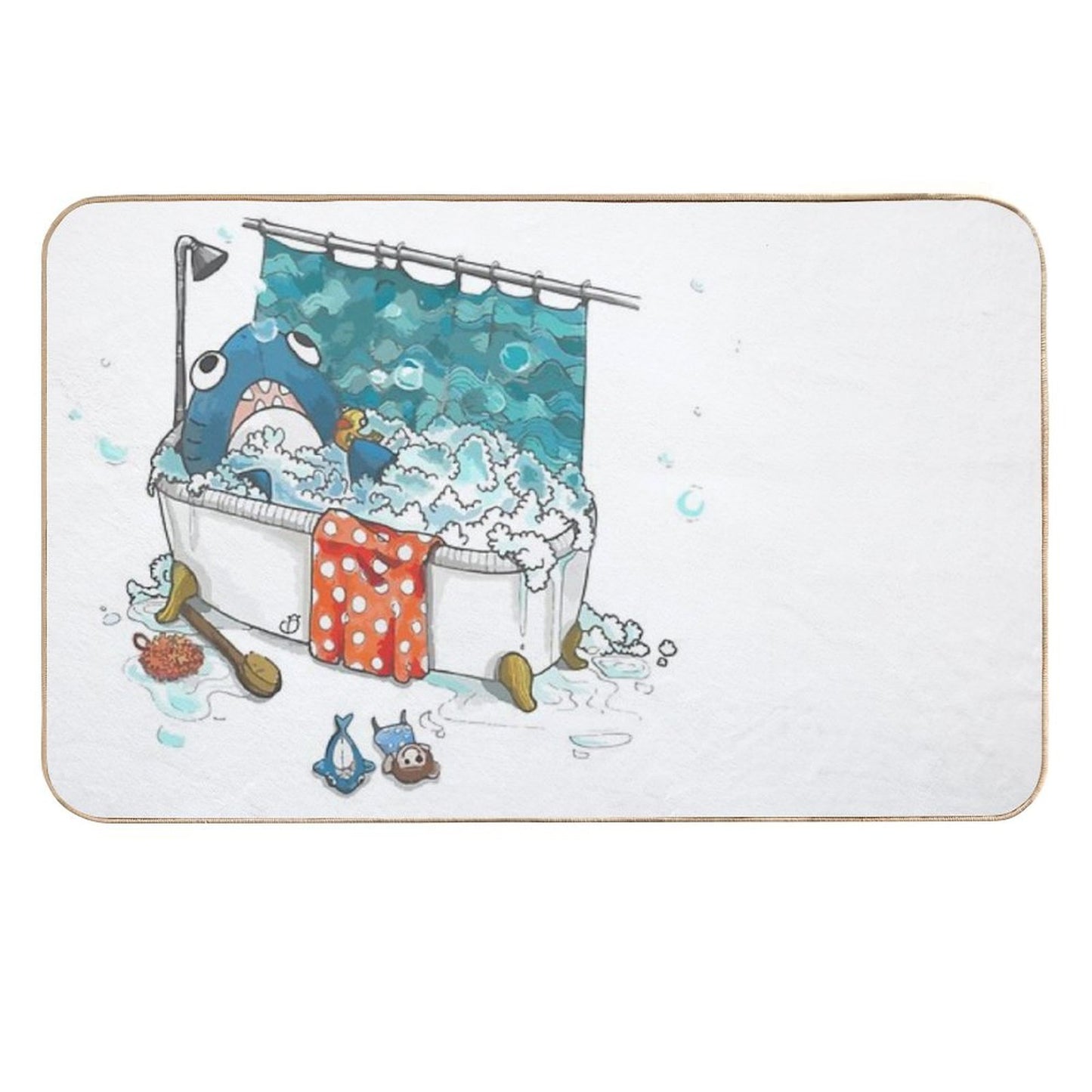 Time for A Bath!  Dirt-Trapping Bath Mat