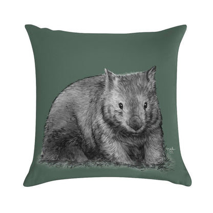 Wombat Soft Hidden Zipper Throw Pillow