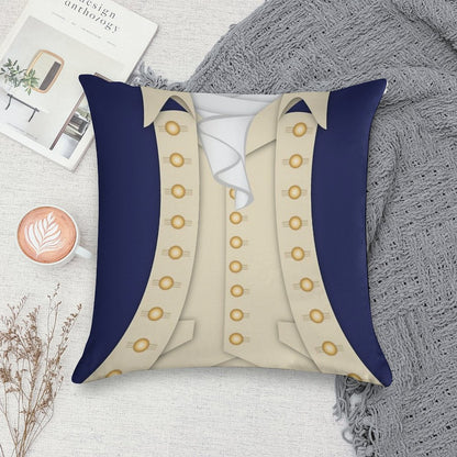 Alexander Hamilton Soft Short Plush Fabric Throw Pillow
