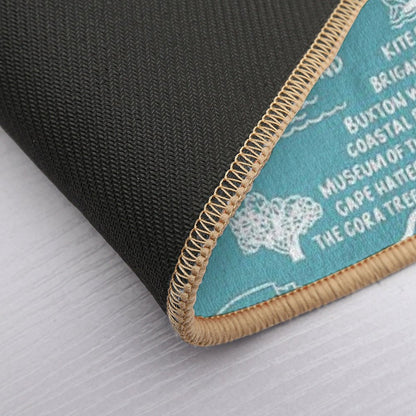 Outer Banks Map  Long-Lasting Bath Mat