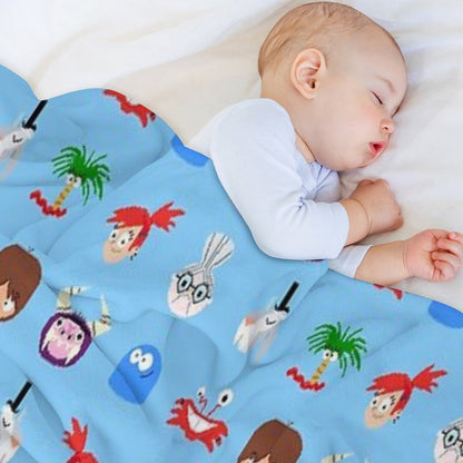 Fosters Home for Imaginary Friends - Pixel Pattern 2 Plush Throw Blanket